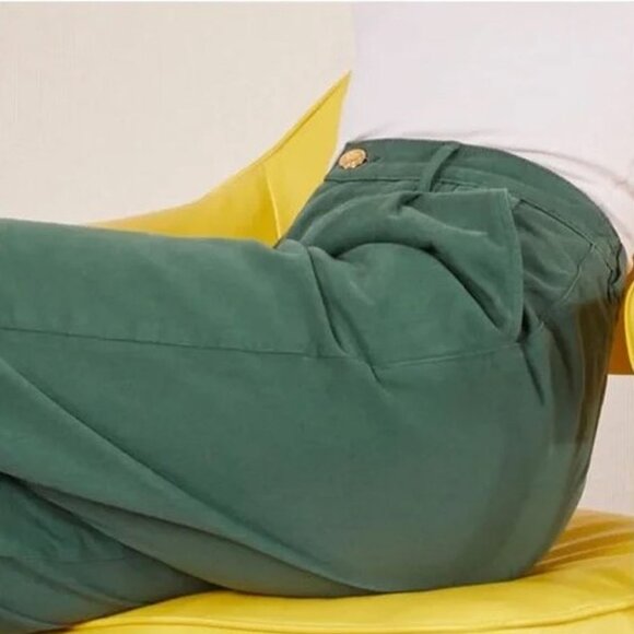 BIG BUD PRESS Heavyweight Dark Emerald Green Trousers S NWOT - Picture 4 of 12